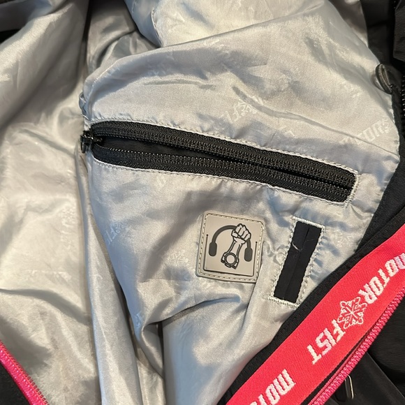 Motorfist Black and Pink Snowboard Snowmobile Ladies Outerwear Winter Jacket - Picture 11 of 12